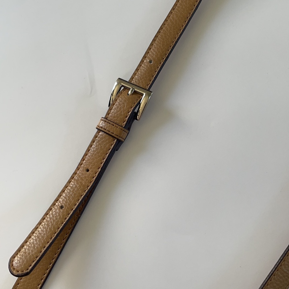 Tignanello tan leather adjustable crossbody bag - Picture 3 of 8